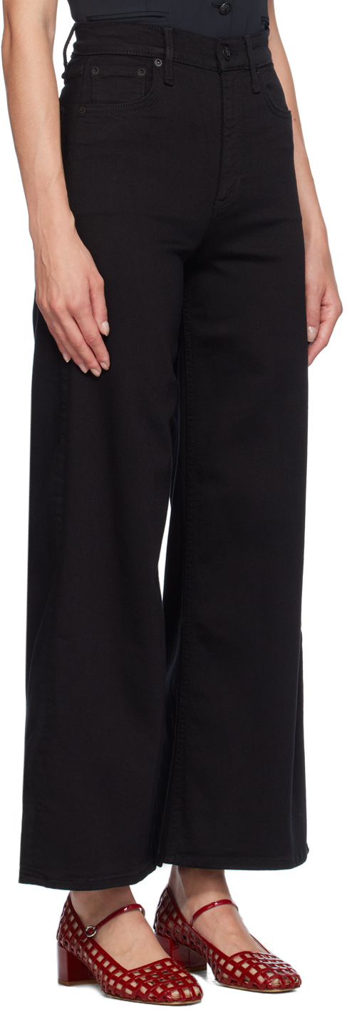 Rag & Bone Sofie Ultra-wide Jeans In Black
