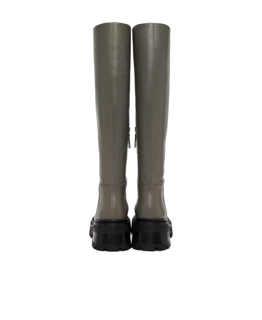 By Far Thick-heeled Boots In Gray