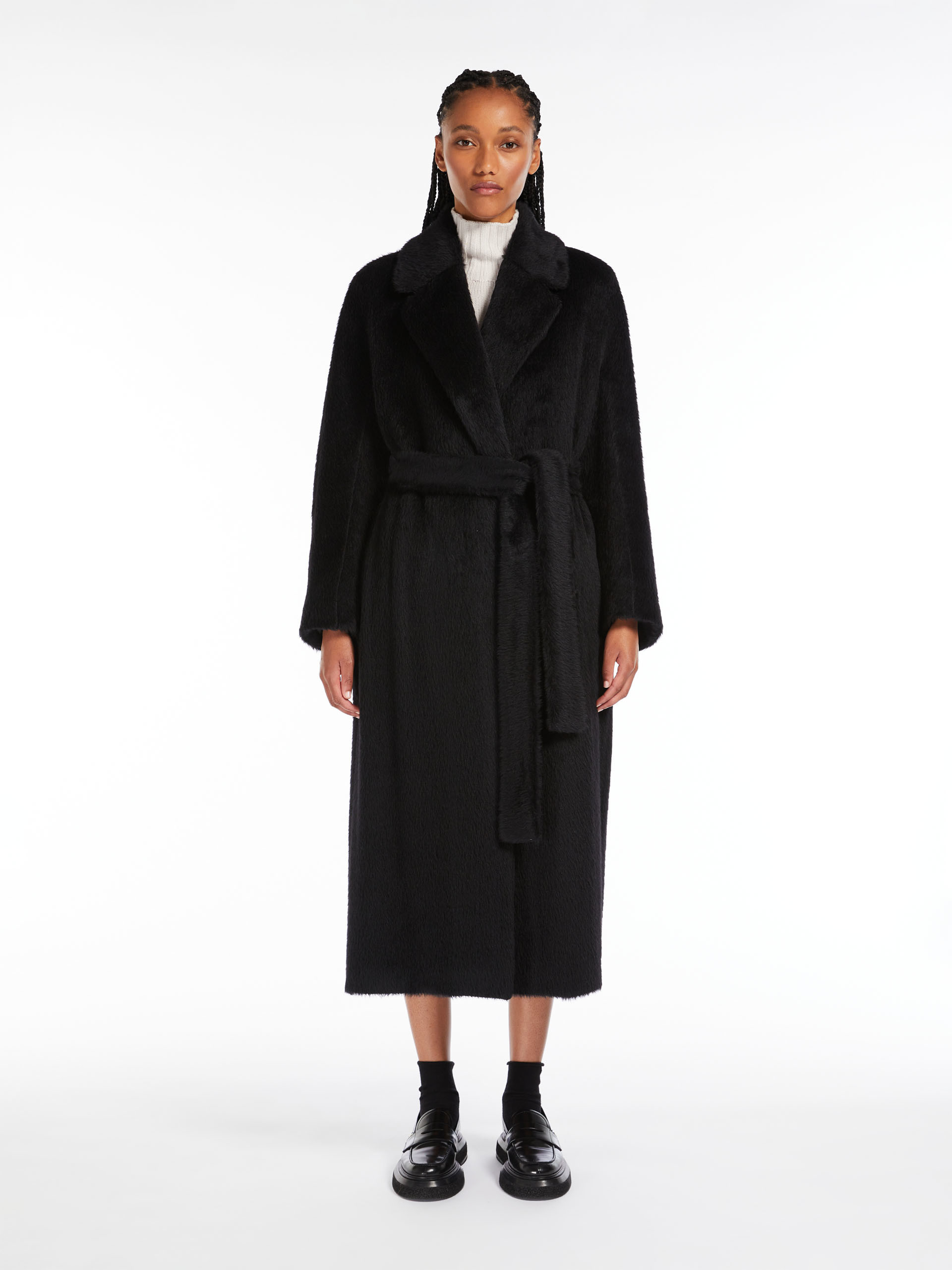 Max Mara Estella Wool And Cashmere Coat In Black