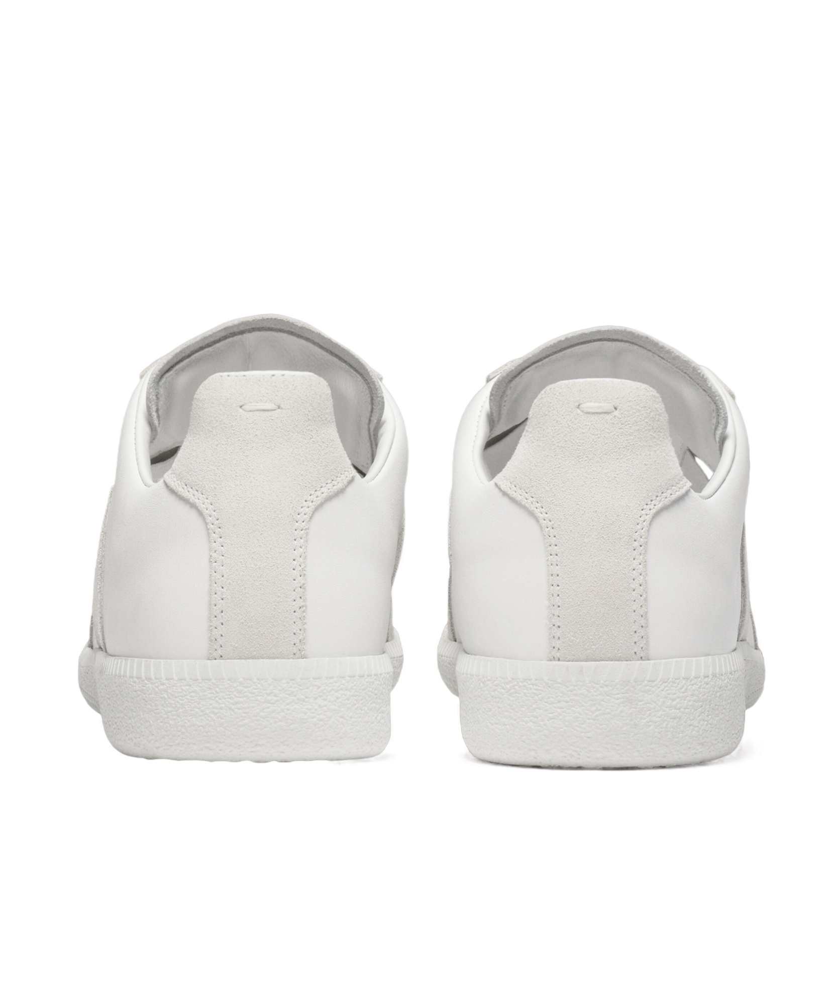 Maison Margiela Logo-patch Lace-up Sneakers In White