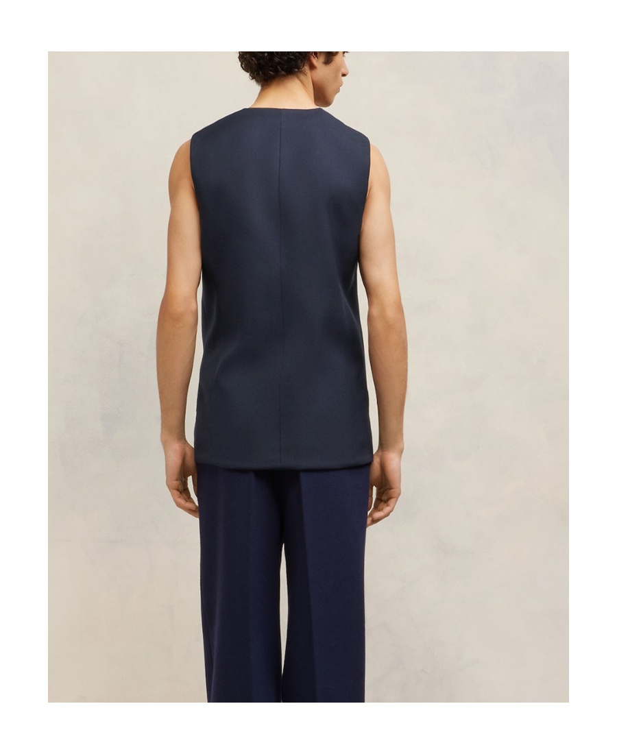 Ami Alexandre Mattiussi Wool Vest In Black