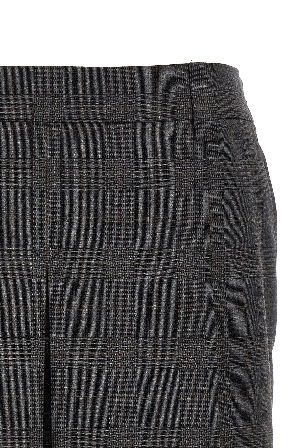 Miu Miu Logo-patch Mini Skirt In Black
