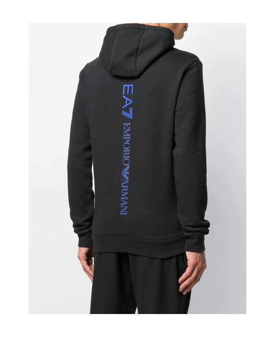 Ea7 Logo Printed Sweater In Black