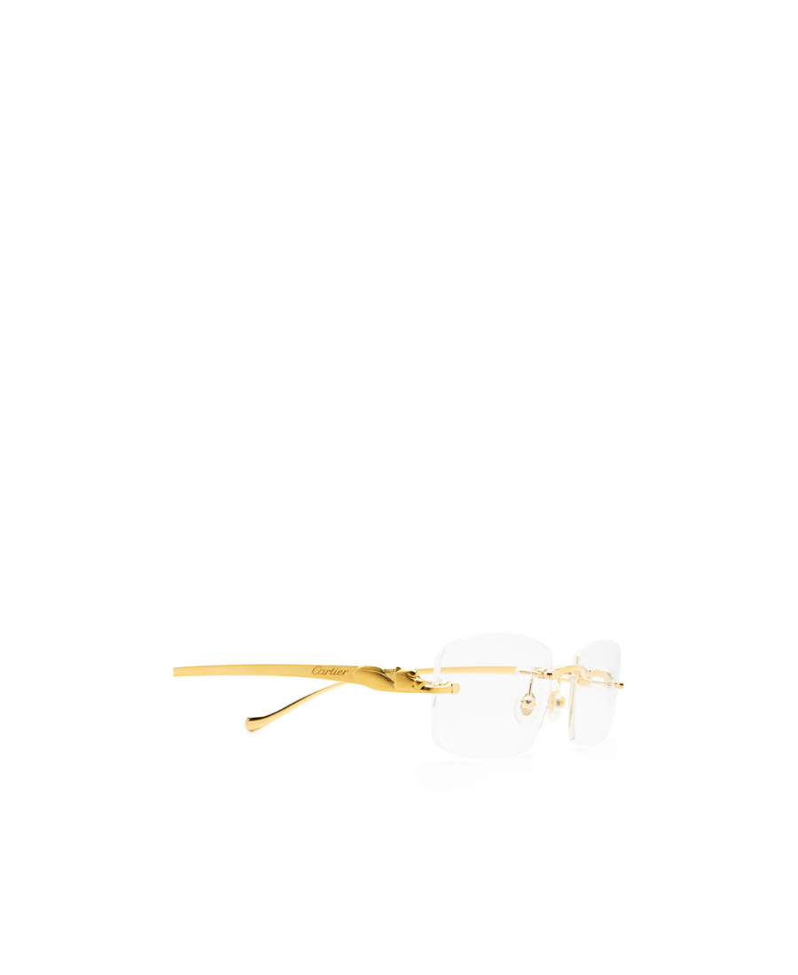 Cartier Rectangle Frame Glasses In White
