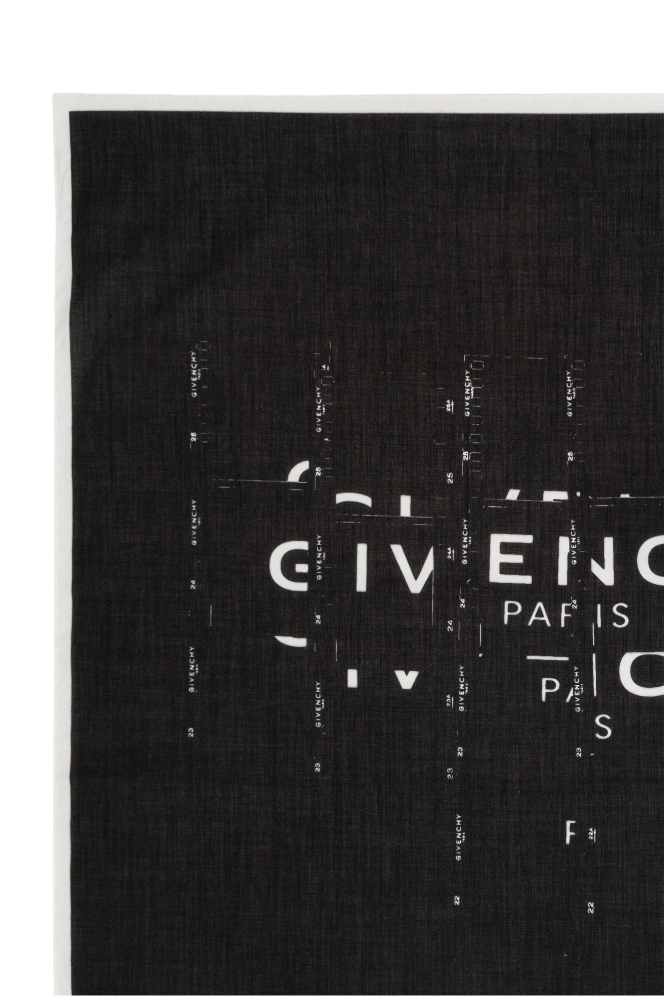 Givenchy Logo Printed Scarf In Black