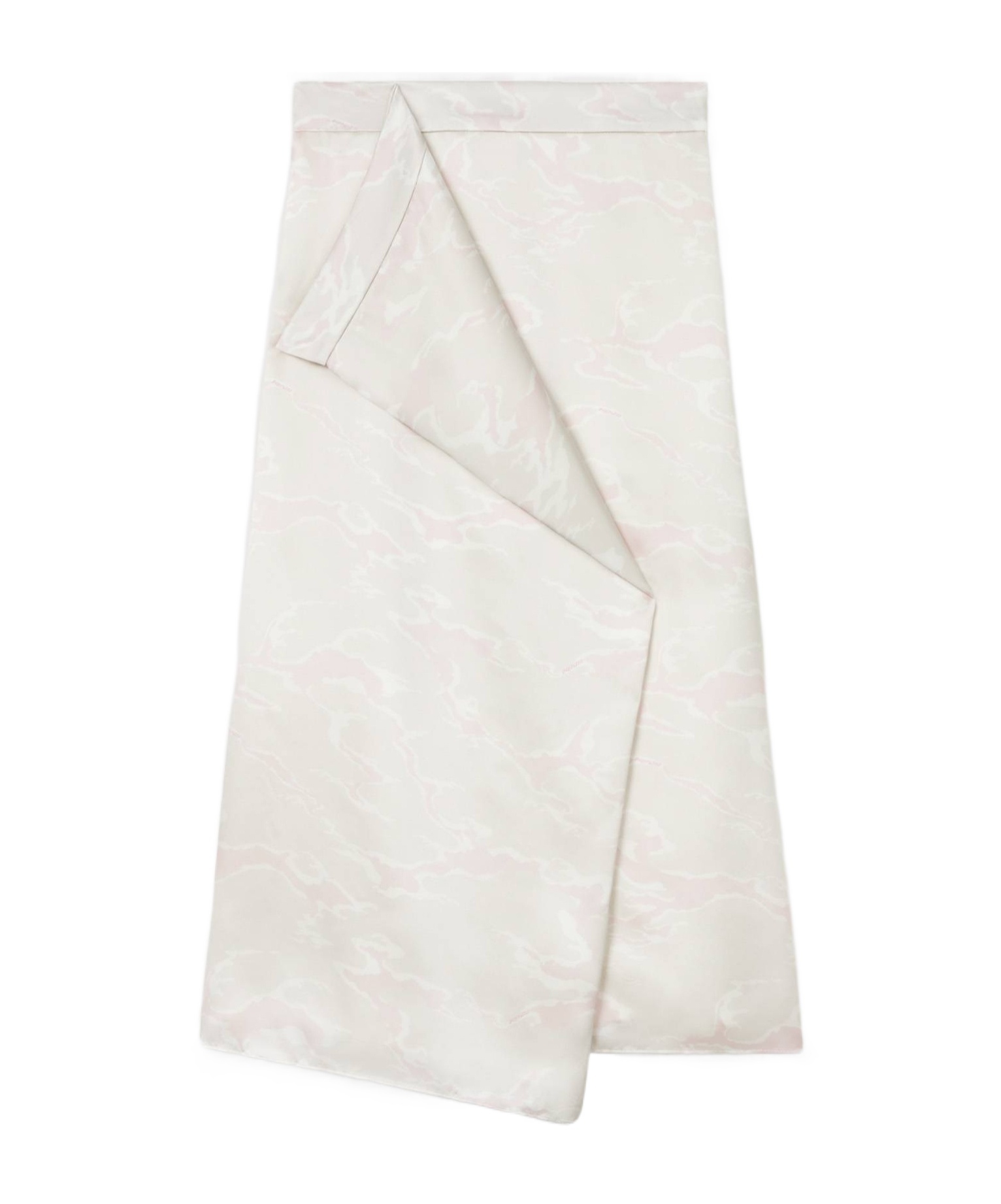 Kenzo ' Ocean Camo' Midi Skirt In Silk