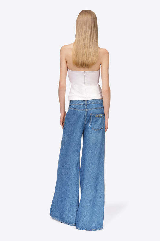 Area Wide-leg Jeans In Blue