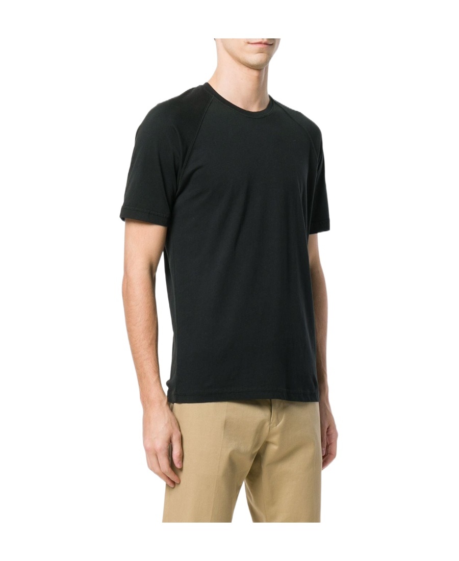 Shop Aspesi Crew Neck T-shirt In Black