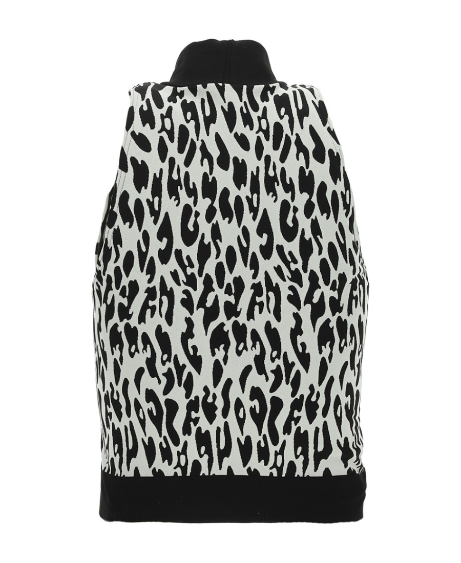 Wolford Animal Print Crop Top In Black