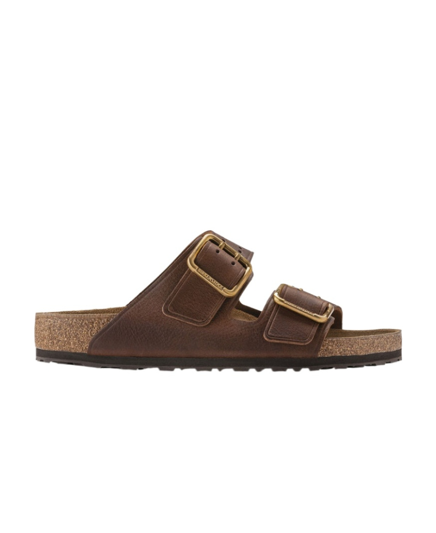 Birkenstock Arizona Soft Footbed Leather Sandal In Green