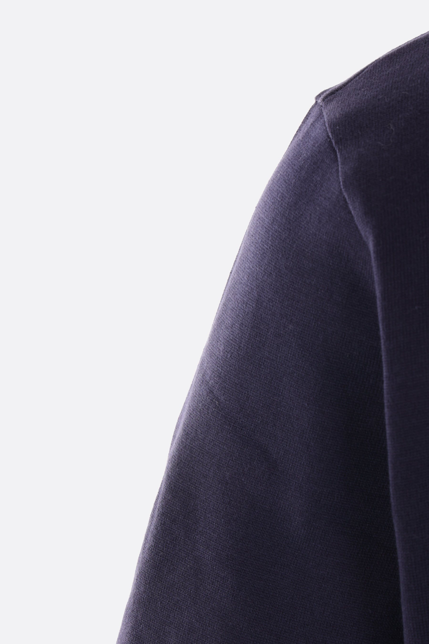 Eleventy Black Crewneck T-shirt With Layered Collar In Black