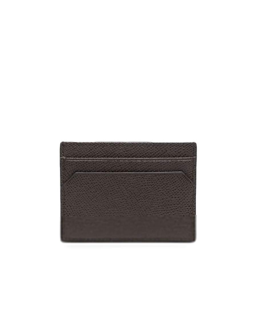 Bally Classic Striped Card Bag In Black