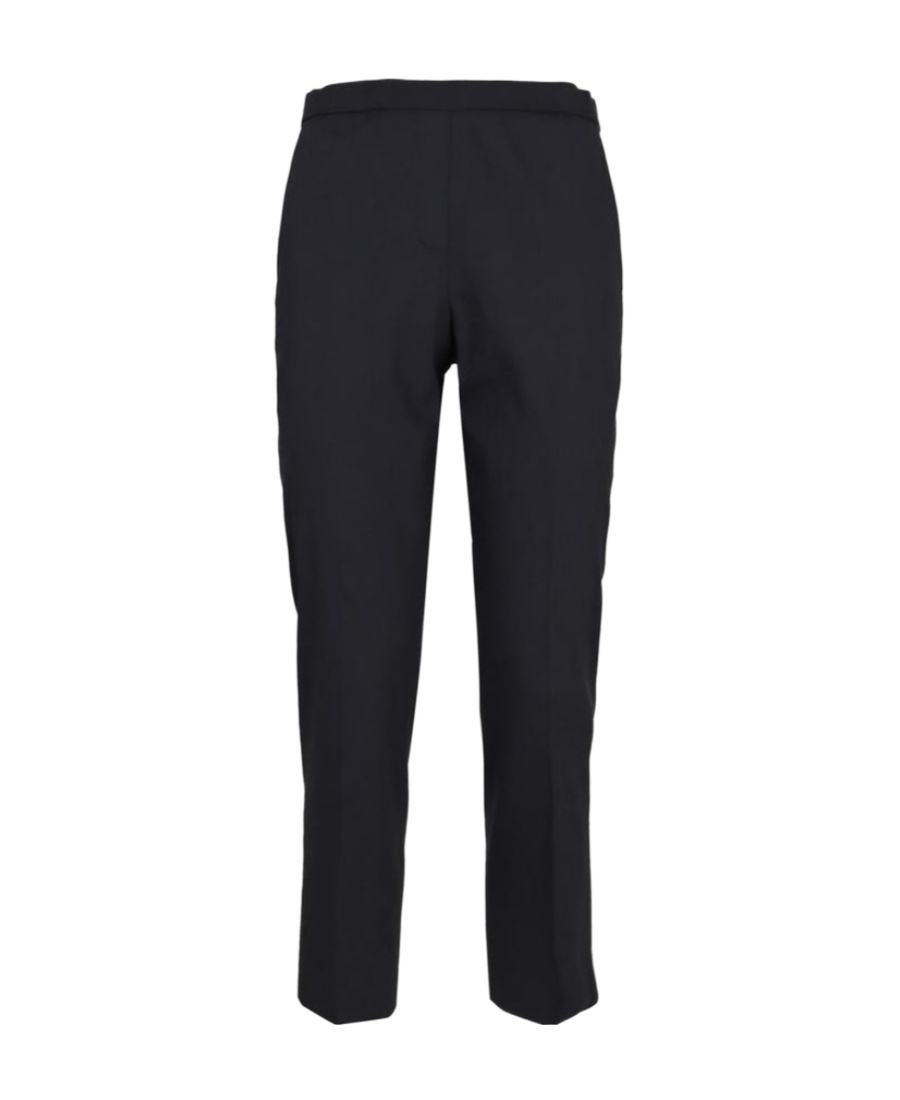 Theory Treeca 2 Cropped Stretch-wool Slim-leg Pants In Black