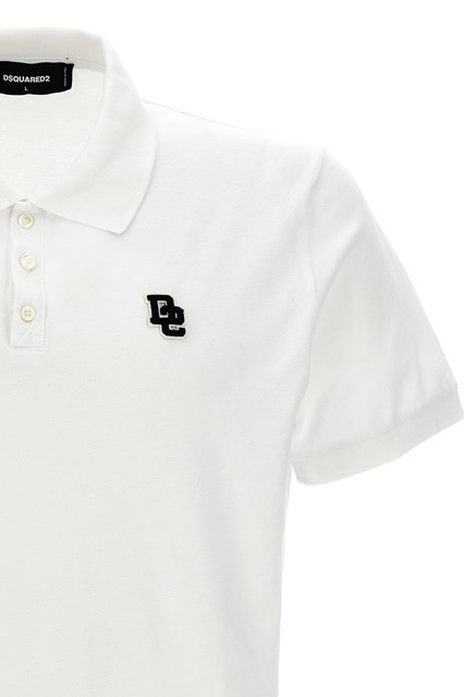 DSQUARED2 DSQUARED2 LOGO-EMBROIDERED SHORT SLEEVED POLO SHIRT