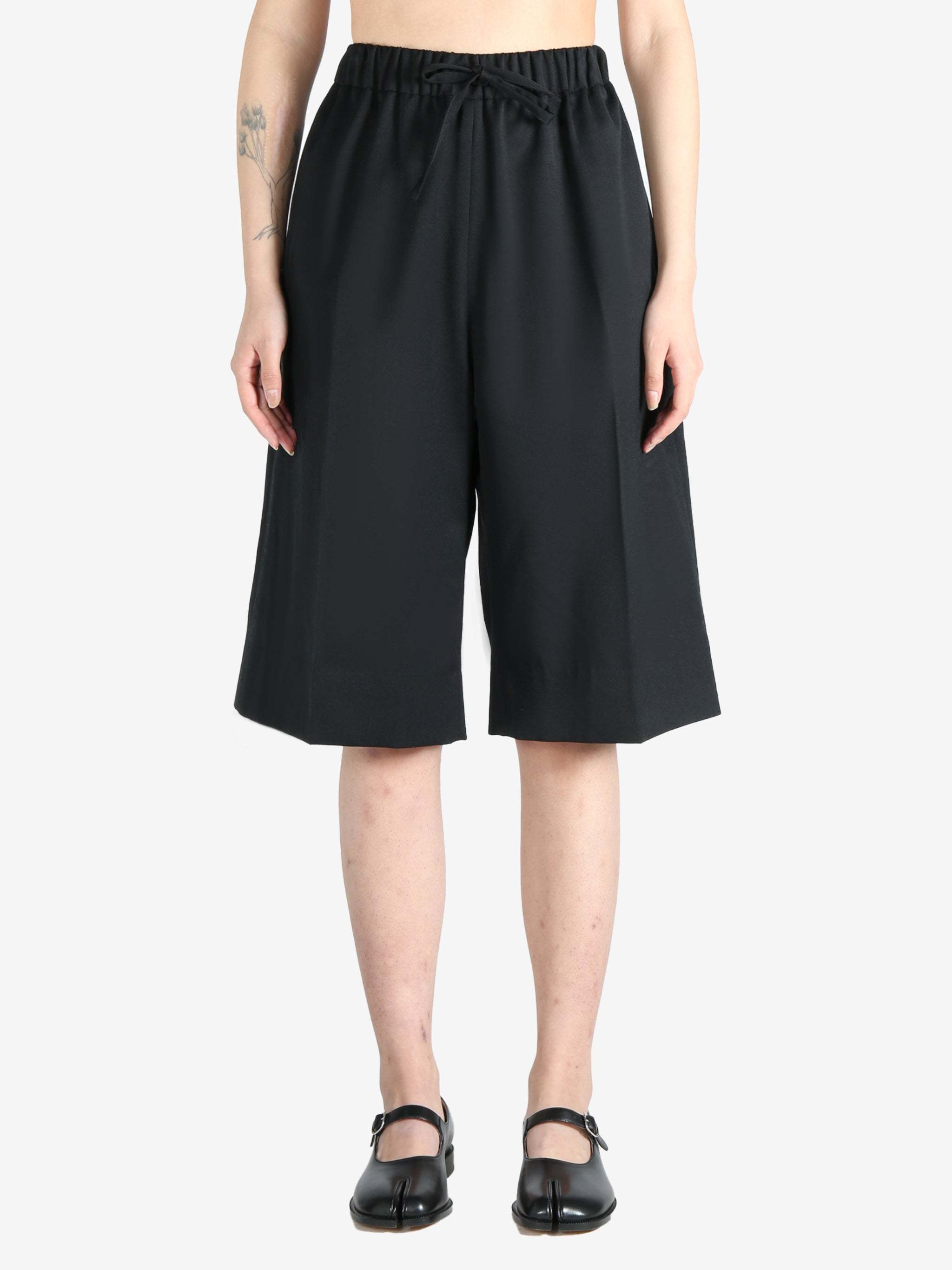 Simone Rocha Weite Shorts Mit Elastischem Bund In Black