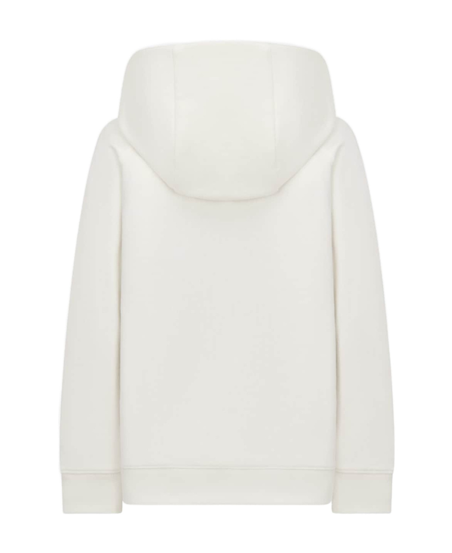 Dior Long-sleeved Hoodie In White