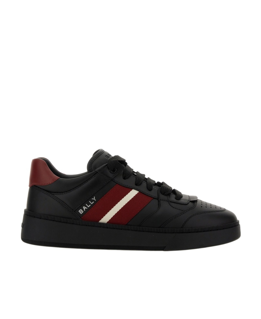 Shop Bally Round-toe Lace-up Sneakers In Black