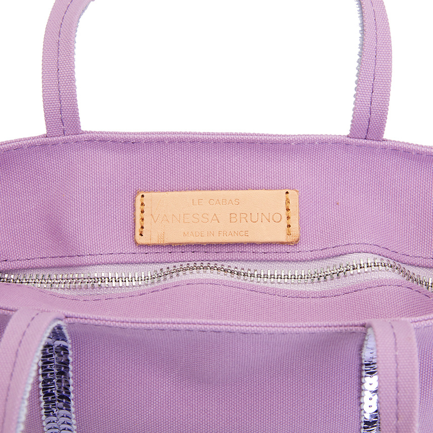 Vanessa Bruno Cabas Logo Tote In Purple