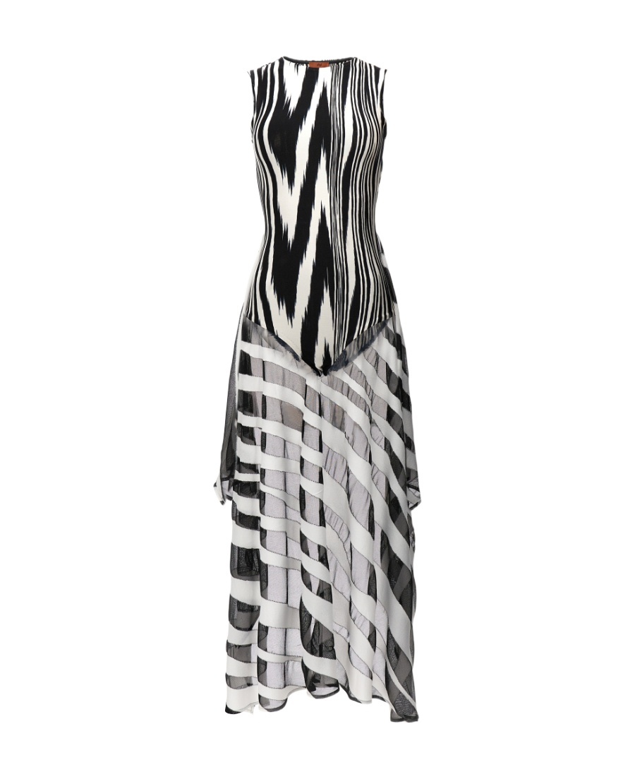 Shop Missoni Abstract-print Sleeveless Bodysuit In Gray