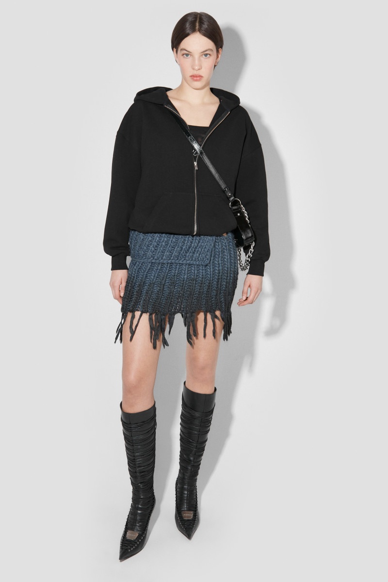 Misbhv Mini First Shearing Wool Skirt In Multicolor