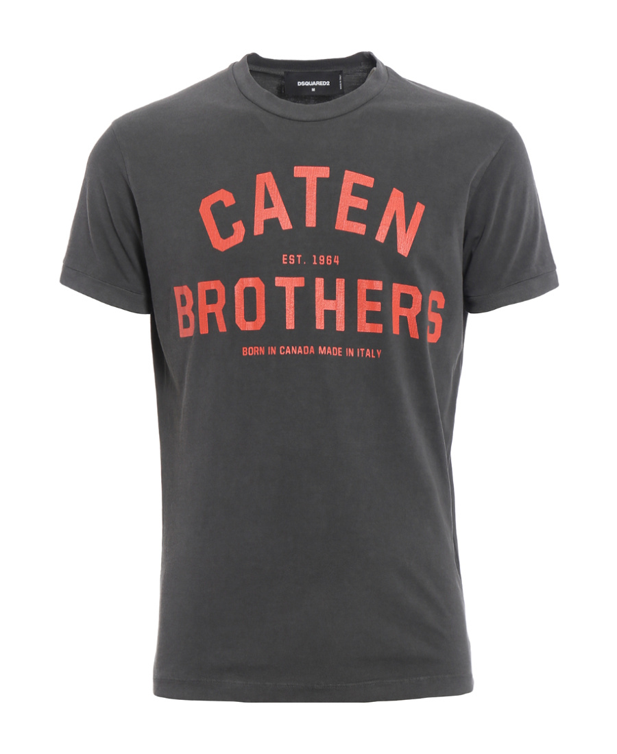 Dsquared2 Caten Brothers T T-shirt In Gray