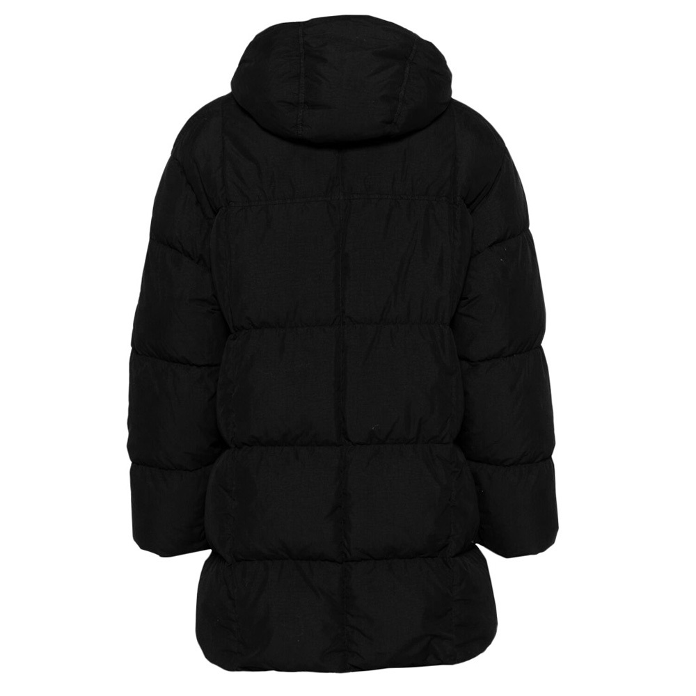 C.p. Company Hooded Down Jacket In Black