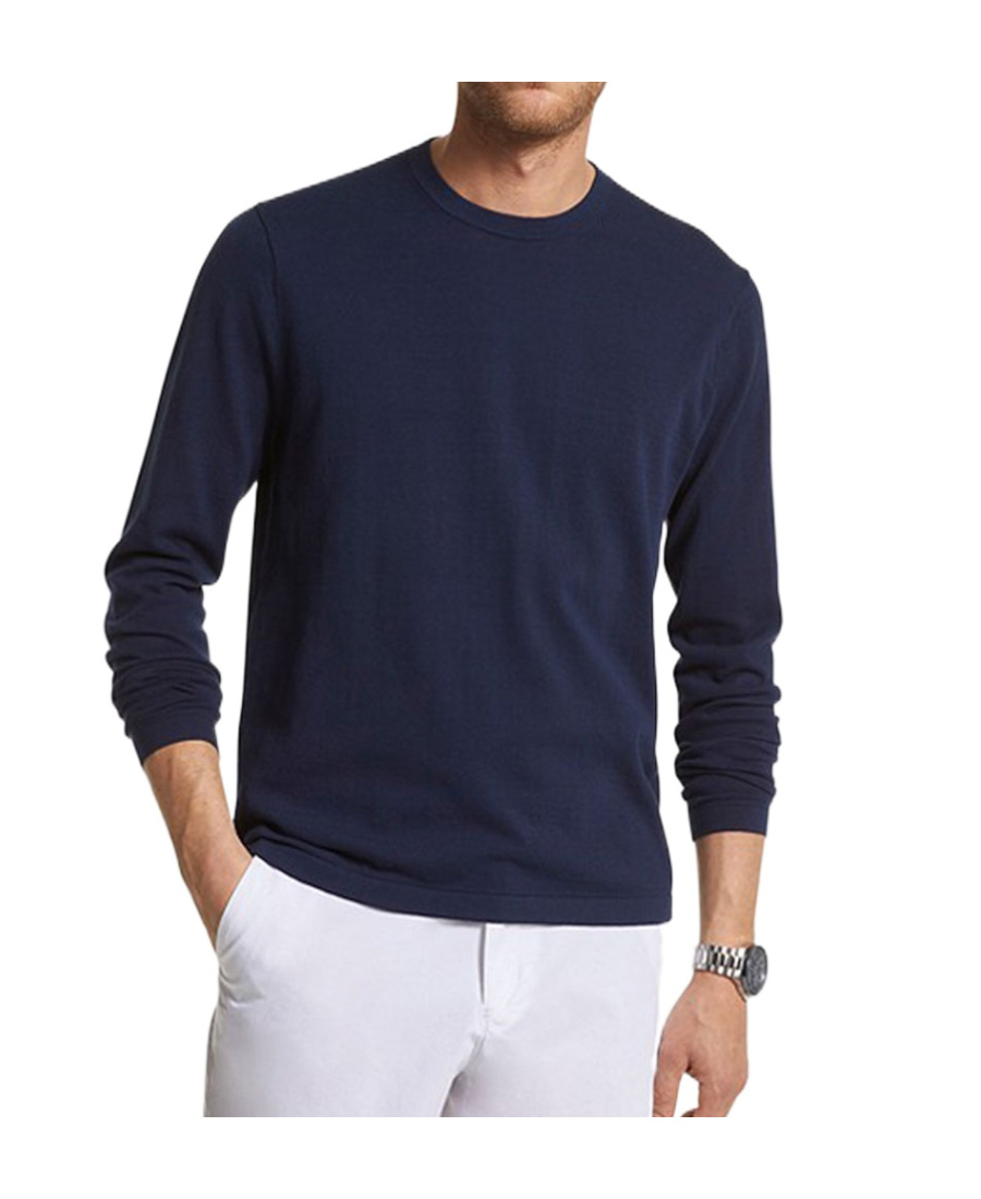Michael Kors Round Neck Plain Sweater In Black