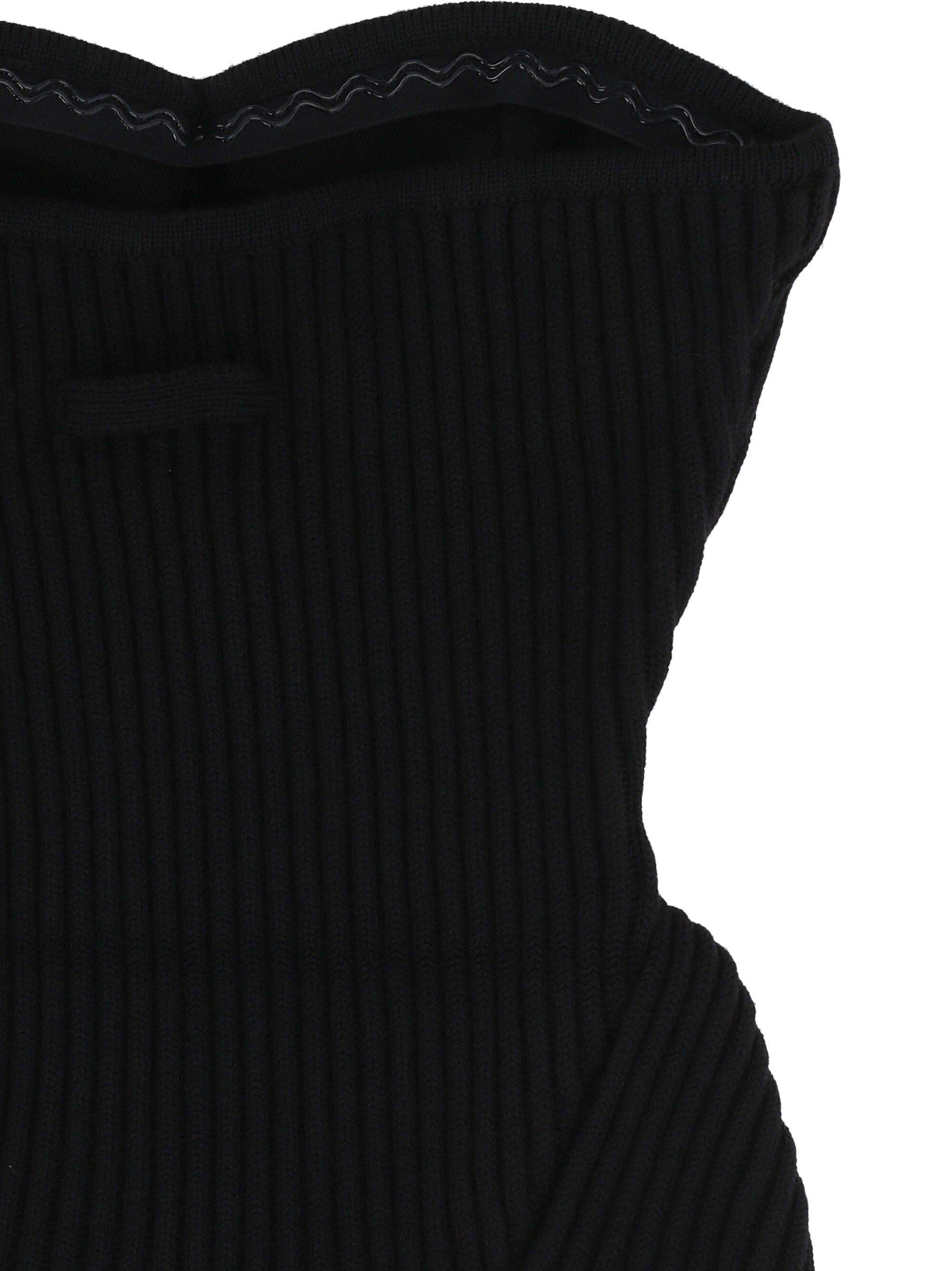 Jean Paul Gaultier Sleeveless Sweater In Black