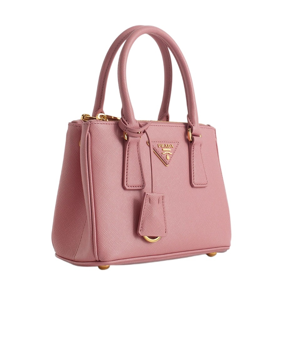Prada Logo Shoulder Bag In Pink