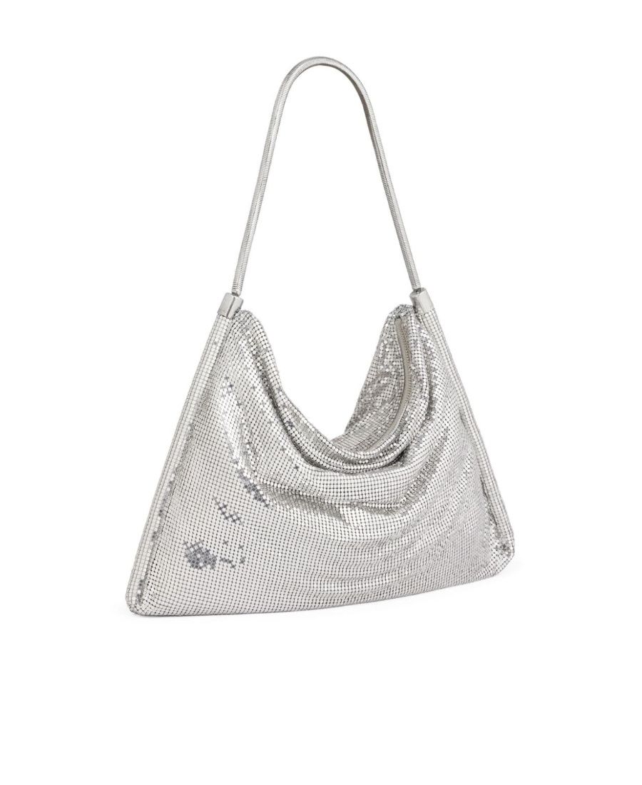 Rabanne Disc-embellished Shoulder Bag In White