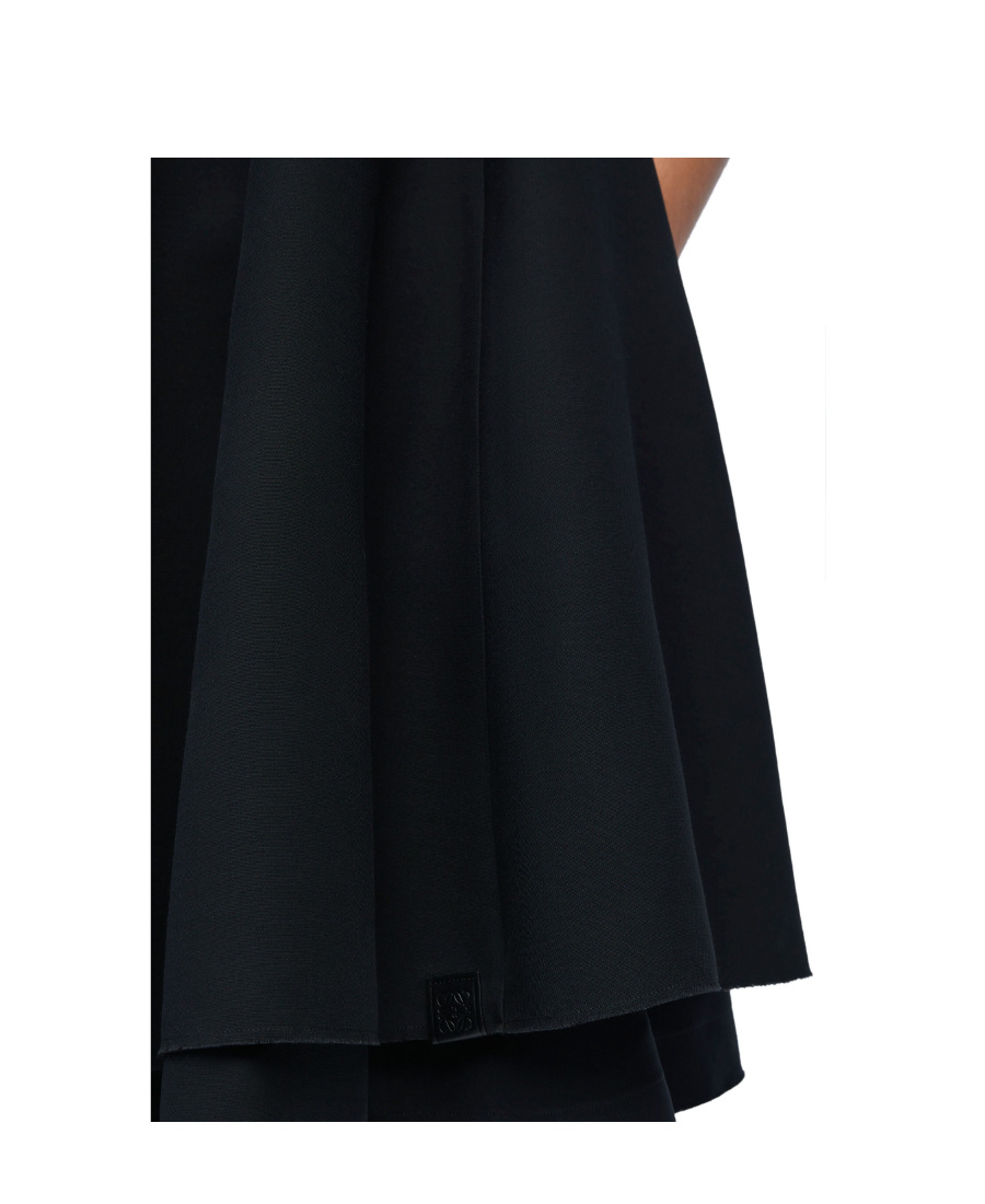 Loewe Double Layer Dress In Black