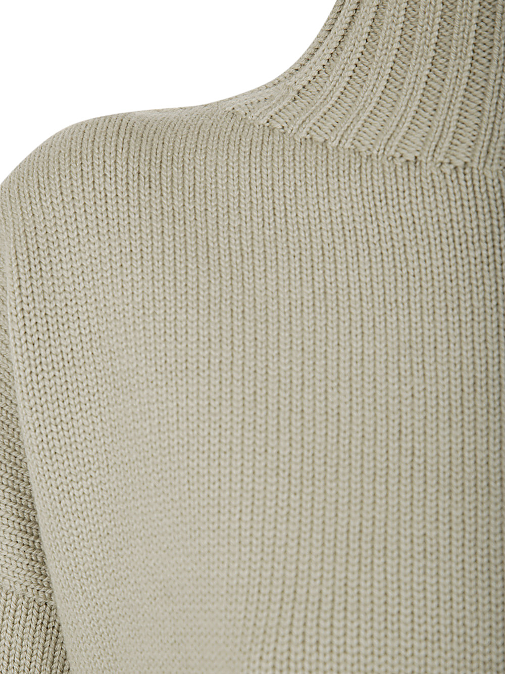 Drumohr Long Sleeves Turtle Neck Oversized Sweater In Nude