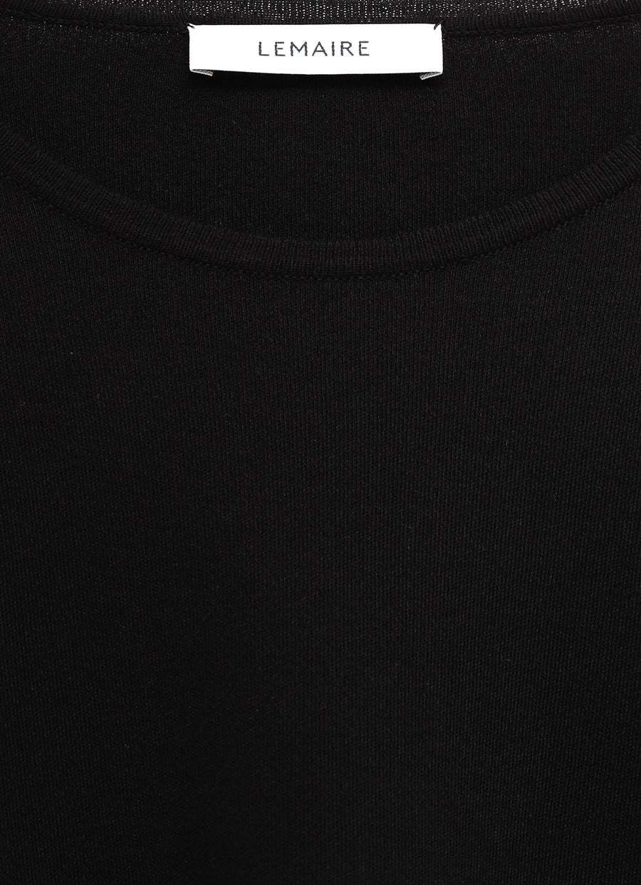 Lemaire Long Sleeved Crewneck Jumper In Black