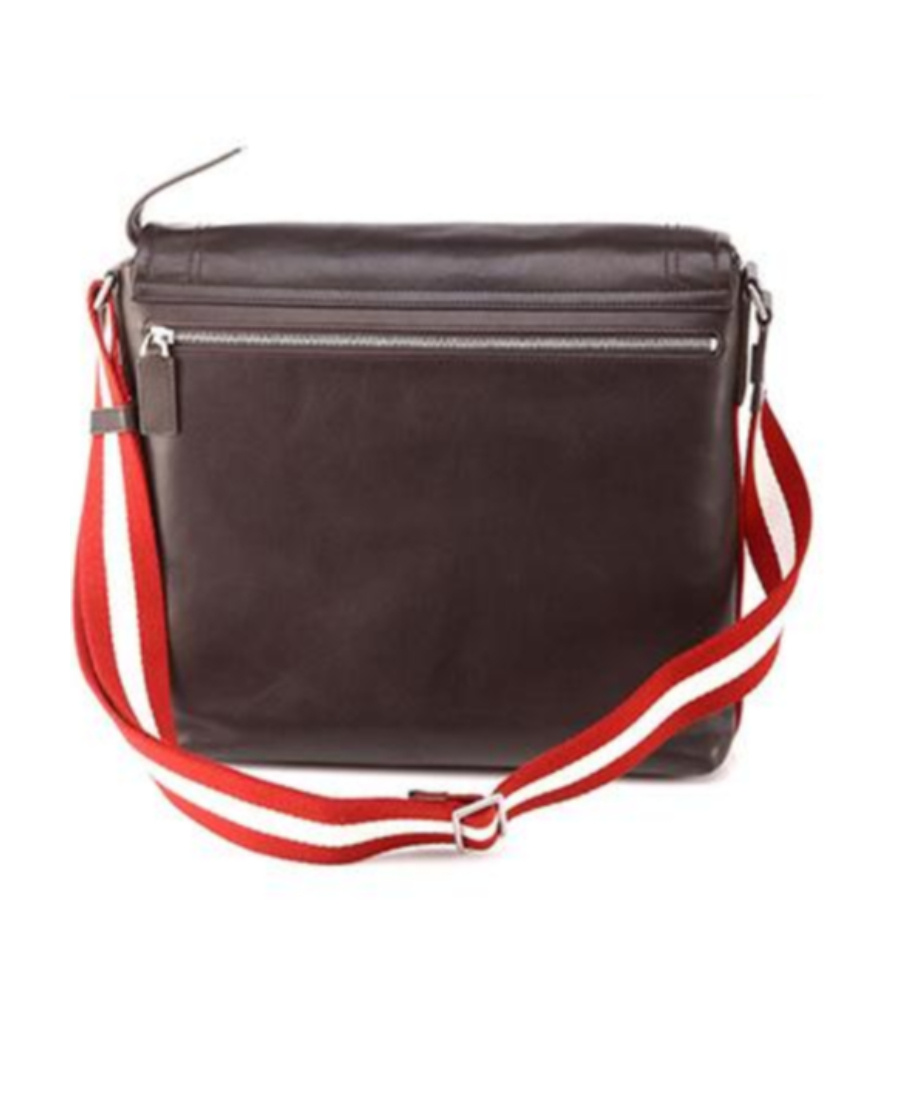 Shop Bally Logo Details Satchel In Black