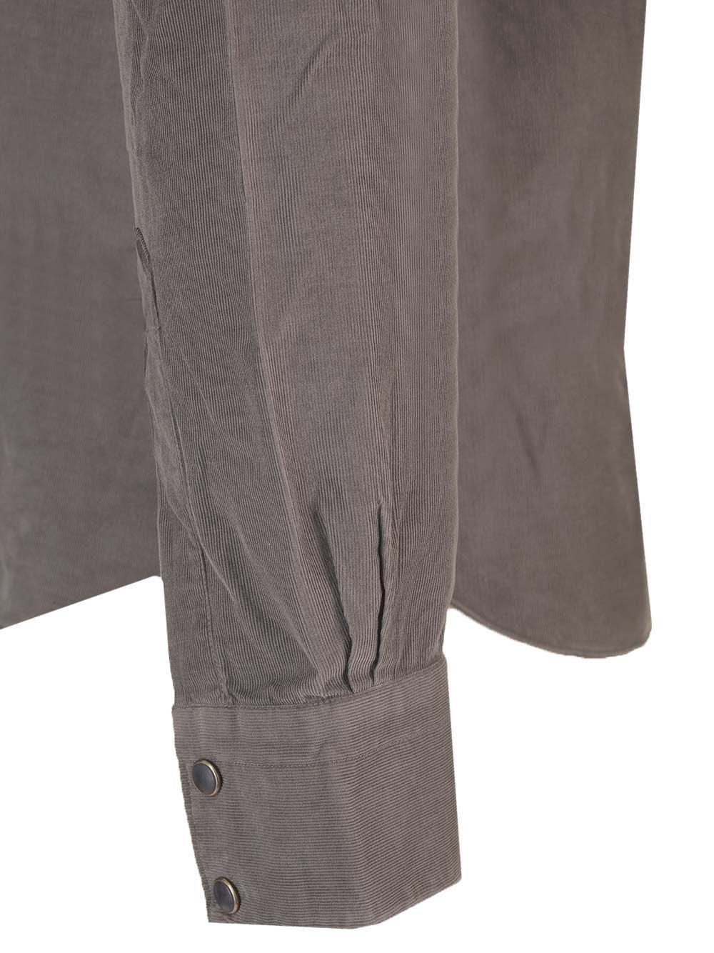Barba Napoli Long-sleeved Shirt In Gray