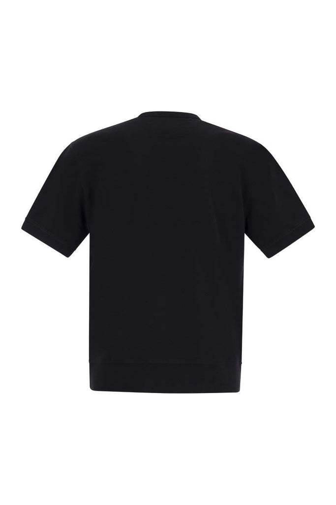 C.p. Company Mens Graphic-print Relaxed-fit Cotton T-shirt Black Xxl In Black