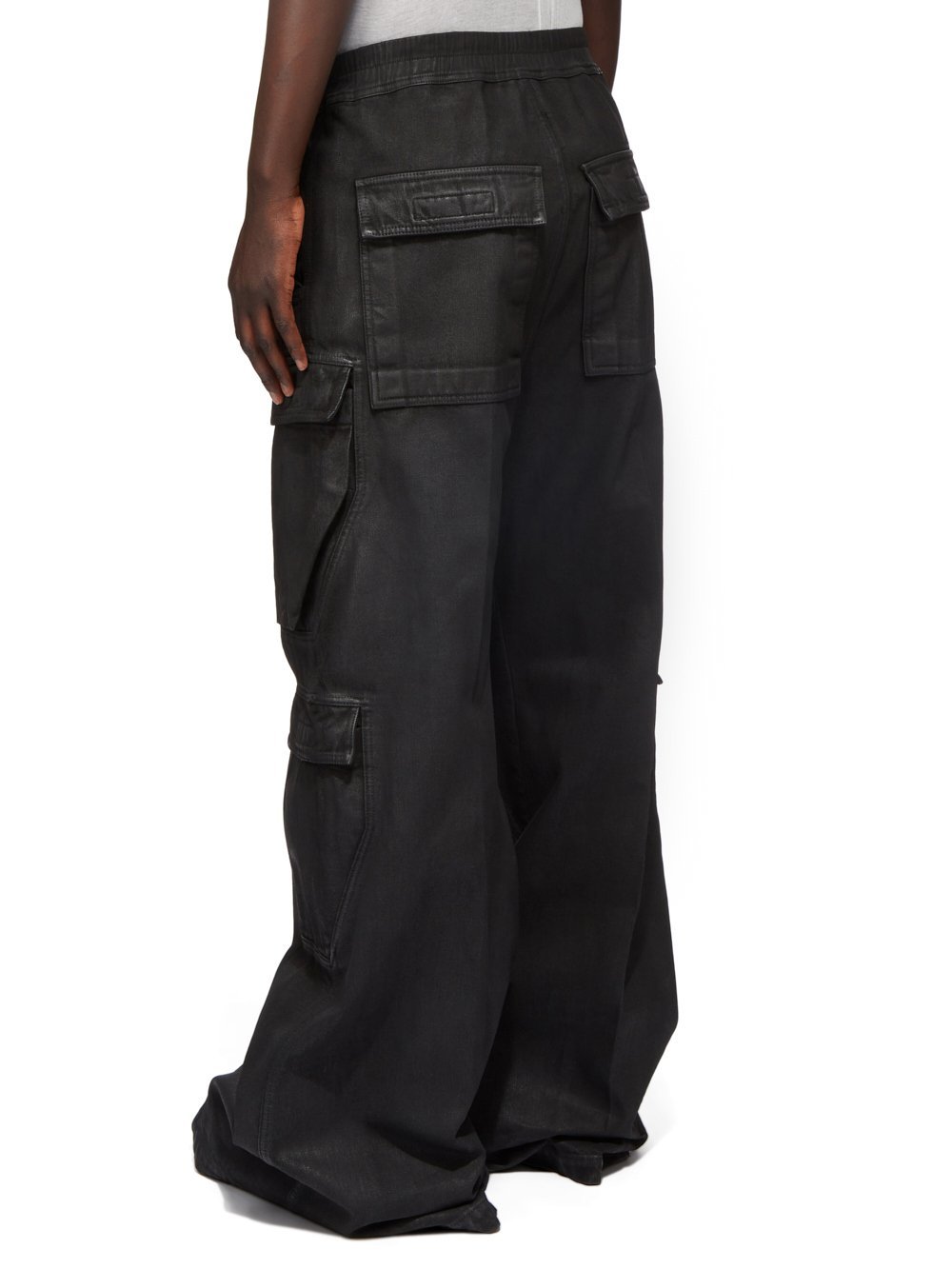 Rick Owens Drkshdw Drawstring Elastic Waist Casual Pants In Black
