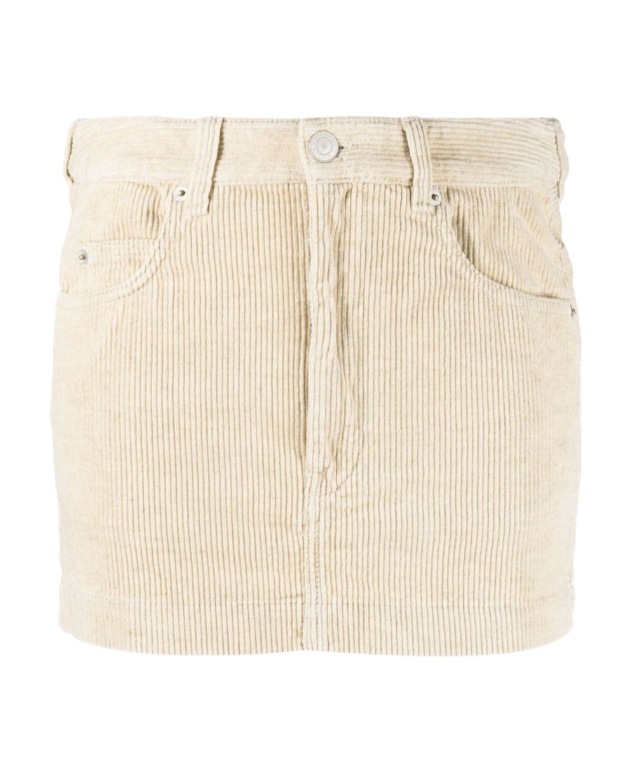 Isabel Marant Étoile Rania Corduroy Miniskirt In Nude