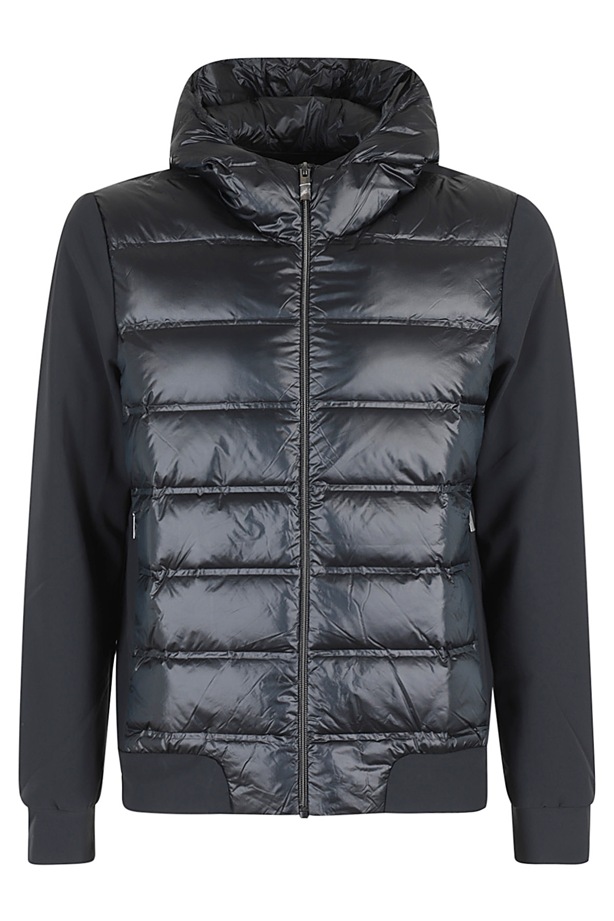 Rrd Winter Duck Hood Zip Soft Jacket In Grey