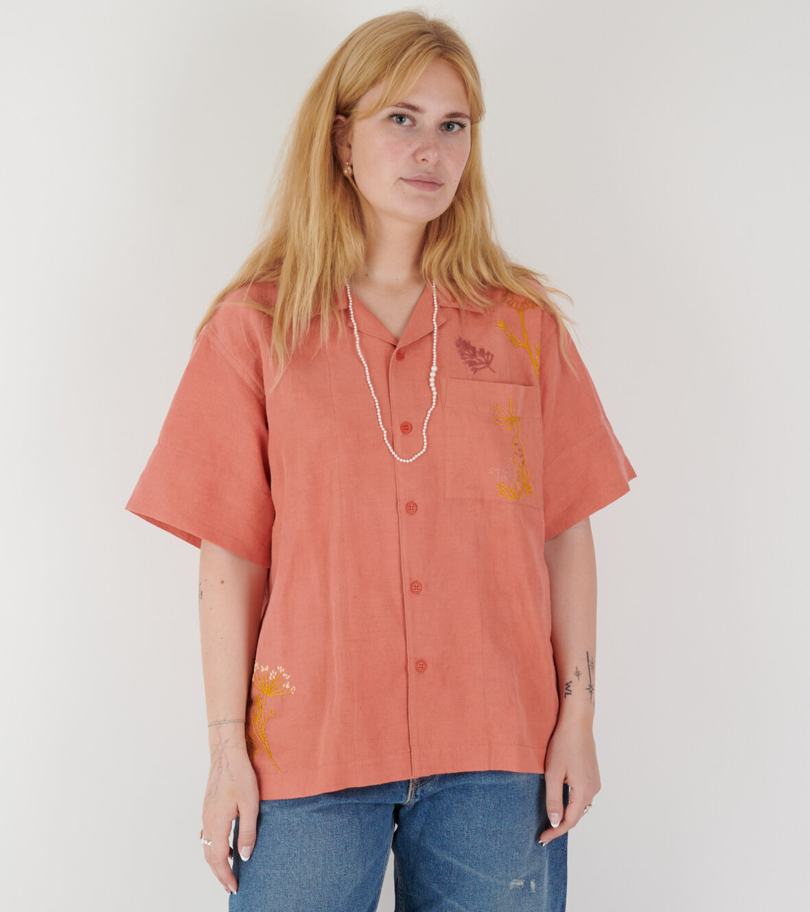 Story Mfg. Short-sleeved Shirt In Pink