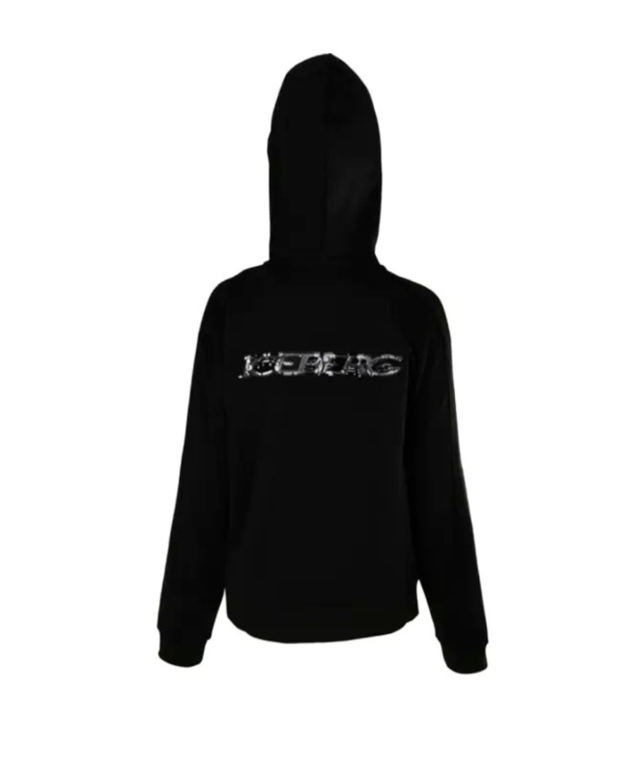 Iceberg Zipper Sports Jacket In Black