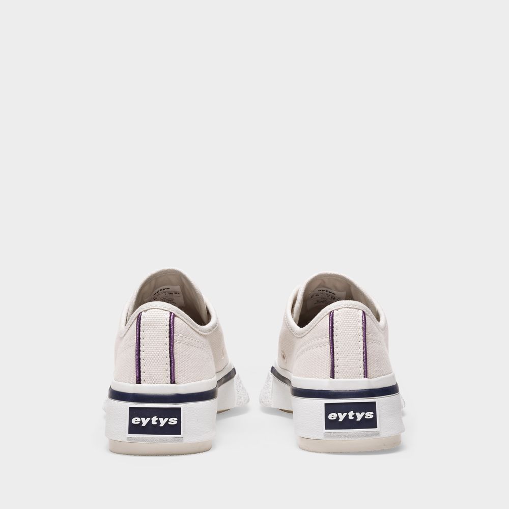 Eytys Low-top Lace-up Sneakers In White
