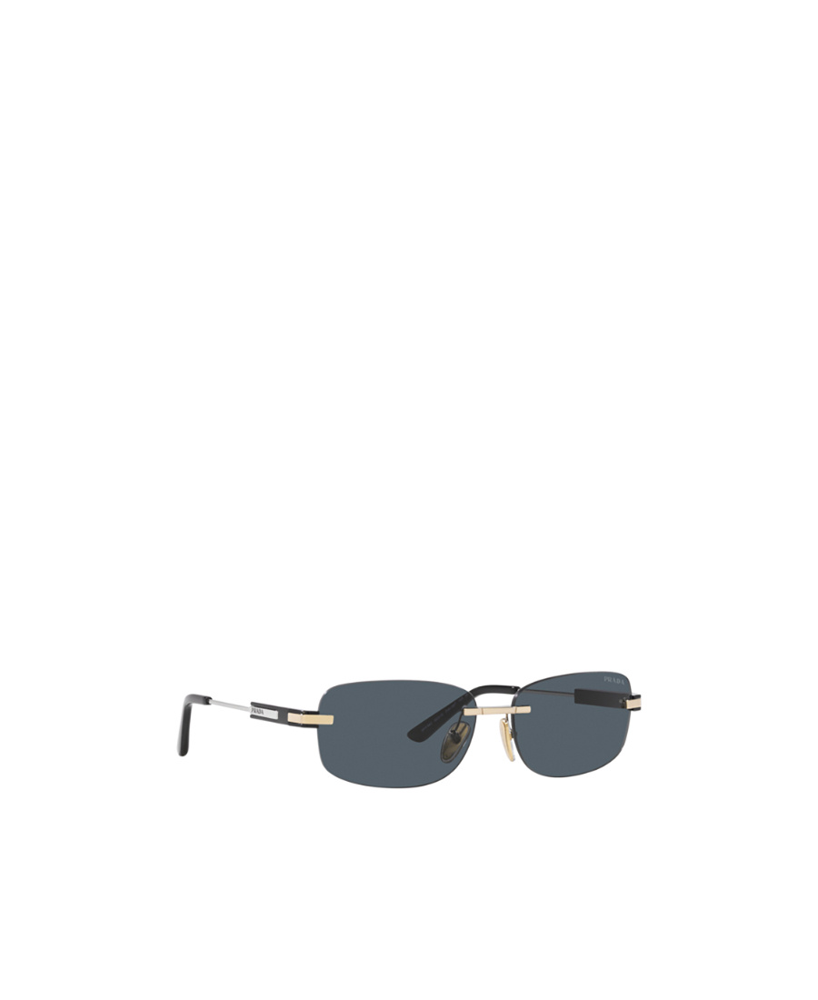 Prada Geometric Frame Sunglasses In Gray
