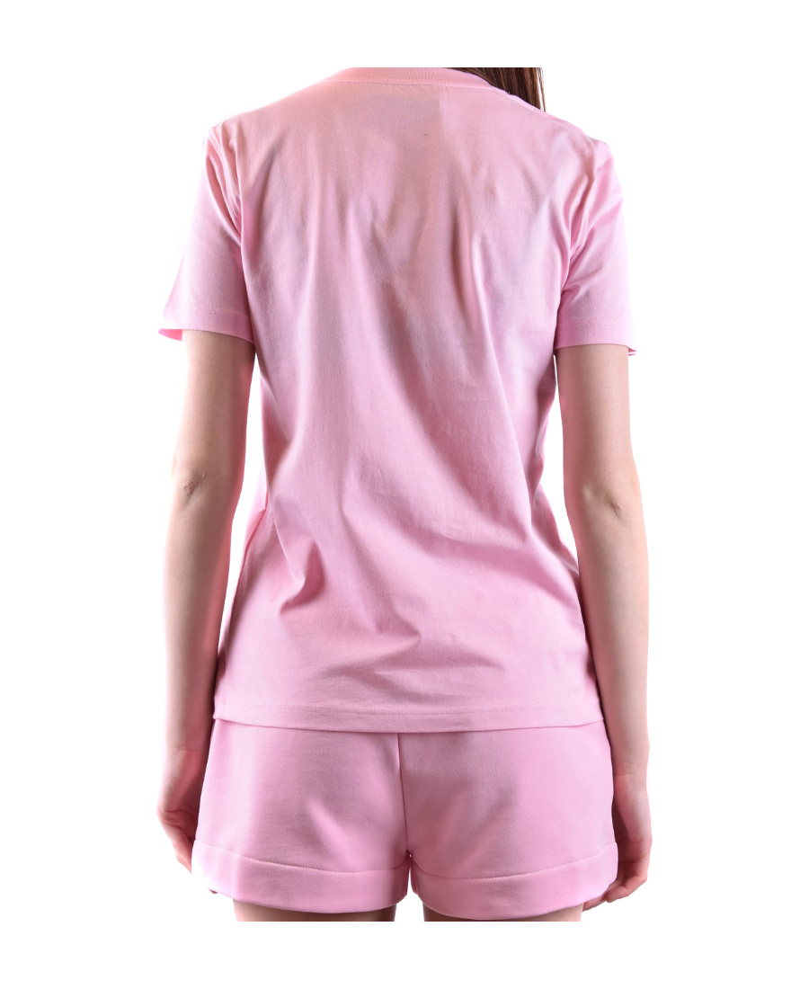 Moschino Logo Printed T-shirt In Pink