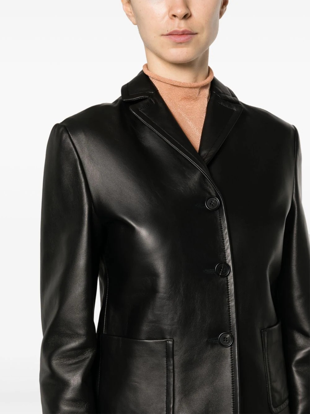 Marni Color-block Tailored Blazer With Classic Notch Lapel In Black