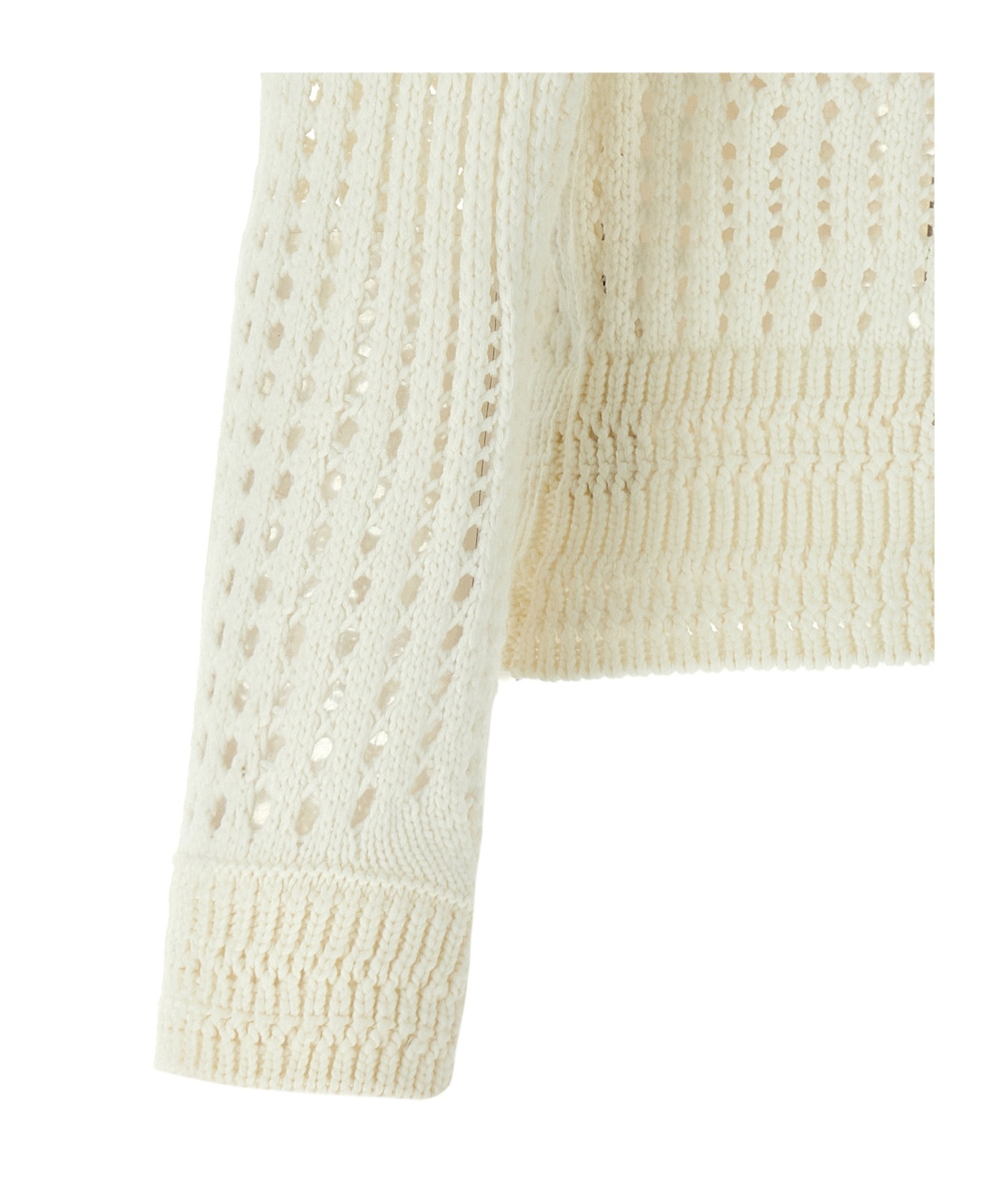 Ermanno Scervino Rhinestone Cardigan Sweaters And Cardigans In White