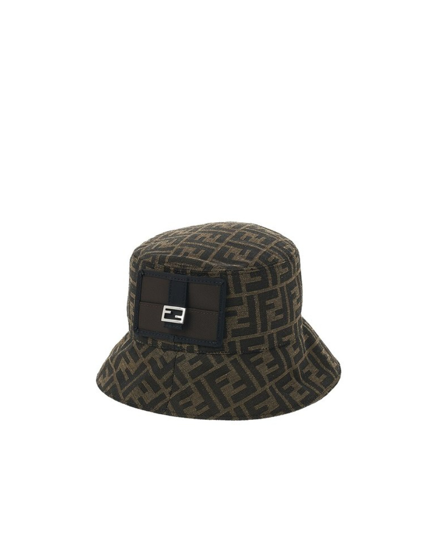 Fendi Logo Hat In Black