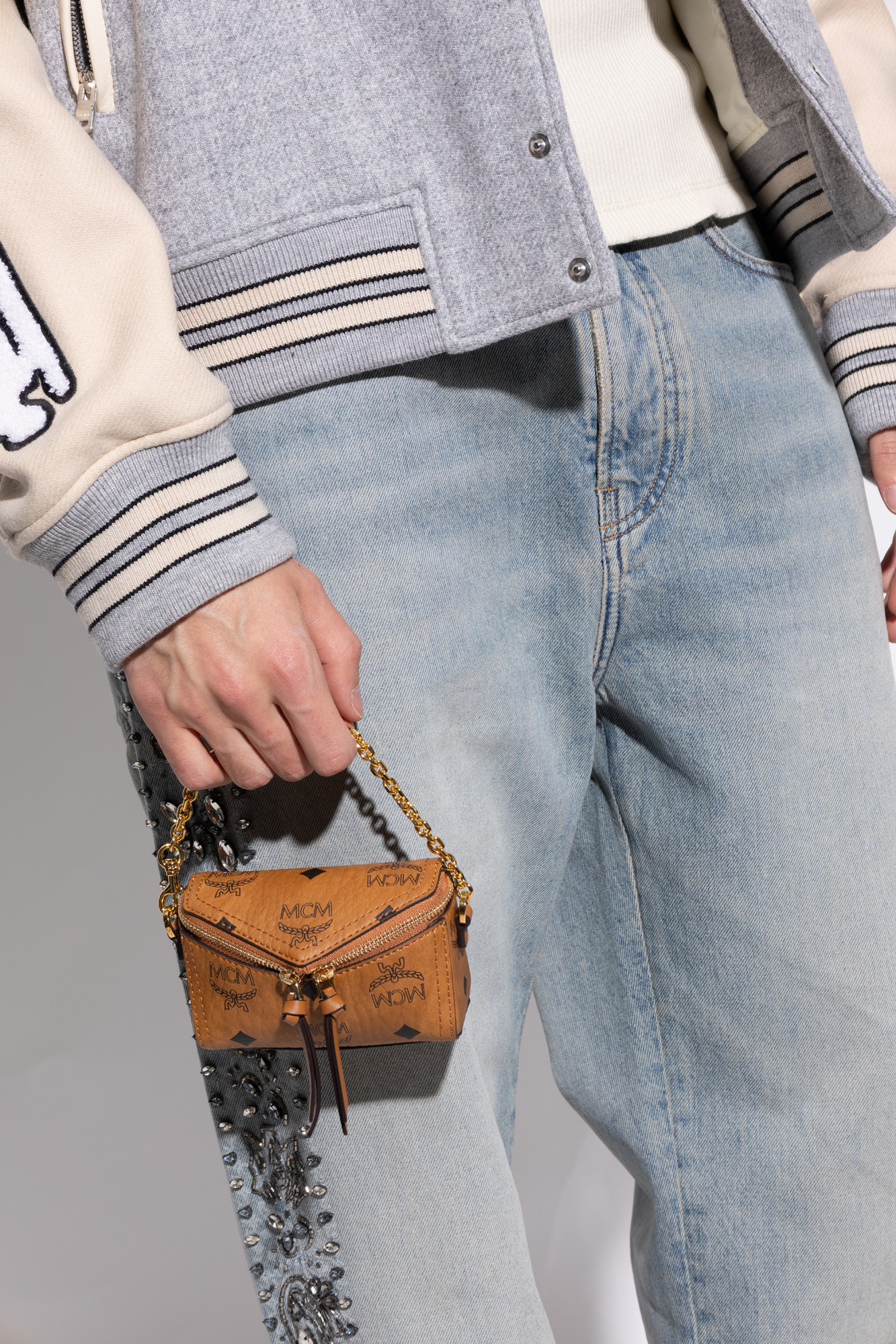 Mcm Zipper Tote Bag