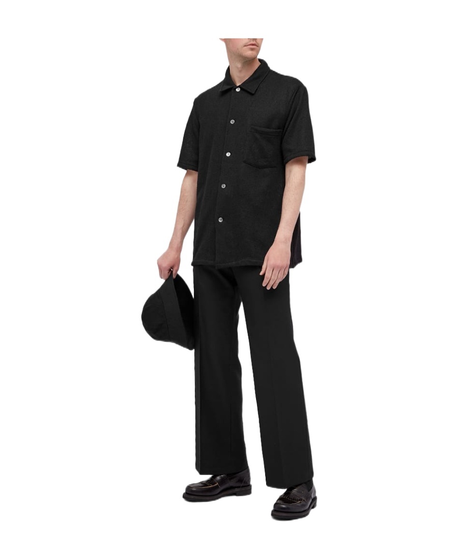 Our Legacy Black Boucle Box Shirt In Black