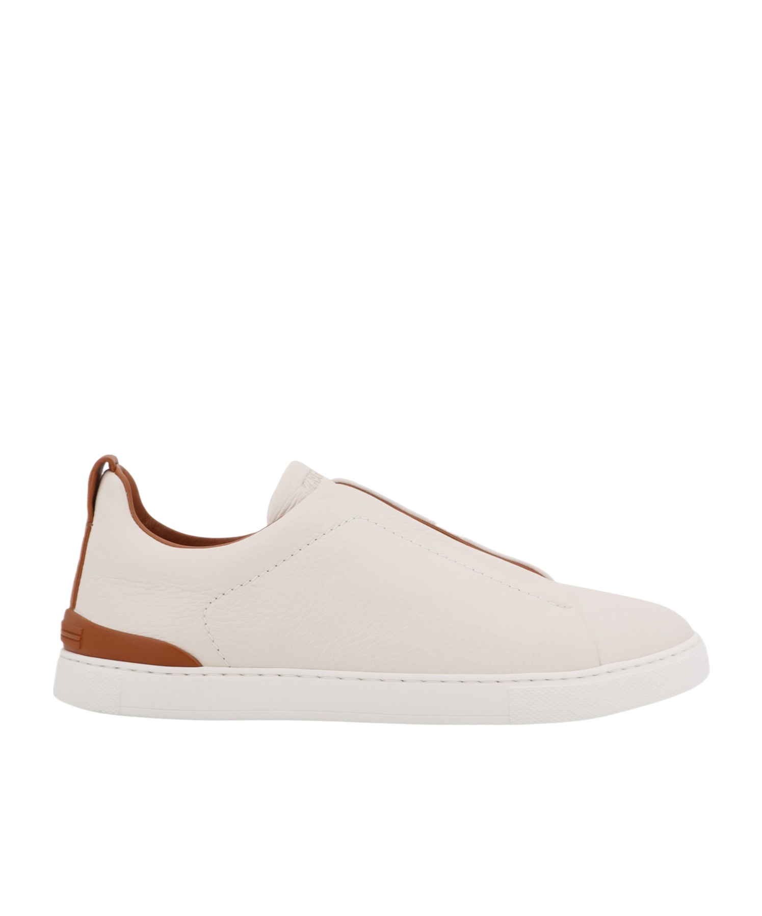 Zegna Z  Triple Stitch Sneakers In White